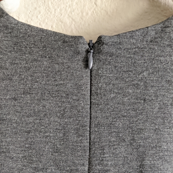 Vince Camuto Chevron Gray Bodycon Dress - Picture 4 of 7